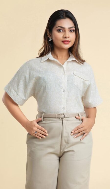 Dolman Sleeve Shirt in Print